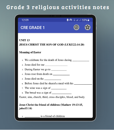 Grade 3: Cre cbc notes Screen 2