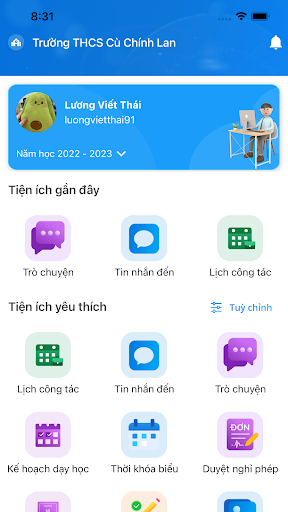 Android application vnEdu Teacher screenshort