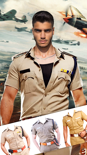 Android application Men Woman Police Suit Editor screenshort