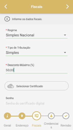 Android application Gmex: Gestão de pedidos e NFCe screenshort