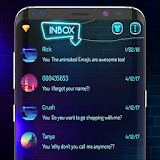 Dark Neon Messenger SMS Theme icon