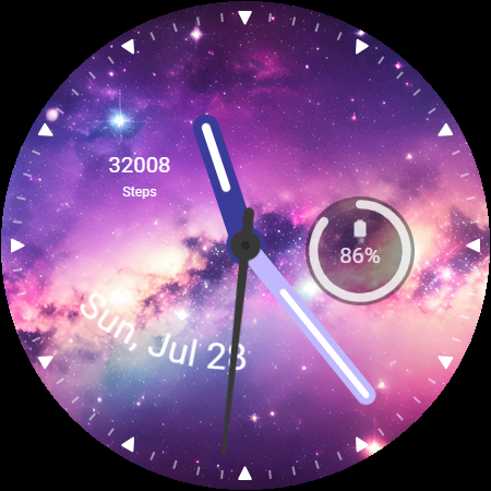 3D Galaxy Watch Face screenshot 5