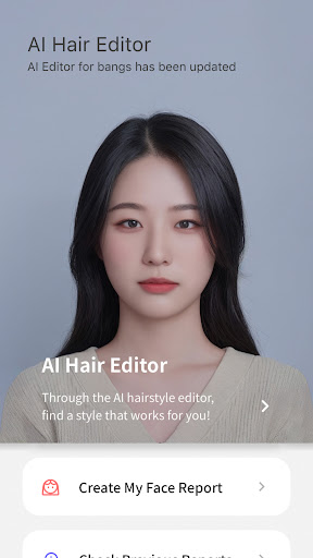 Android application HairBe : AI Hair Editor screenshort
