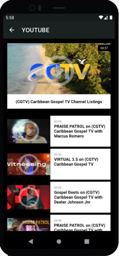 Caribbean Gospel TV Screen 3