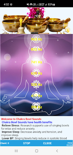 Android application Chakra Bowl Sounds screenshort