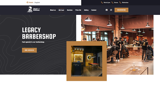 Legacy Barbershop Polska Screenshot