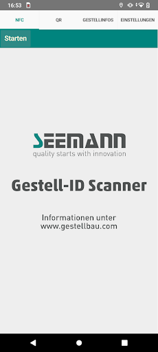 Android application Gestell-ID screenshort