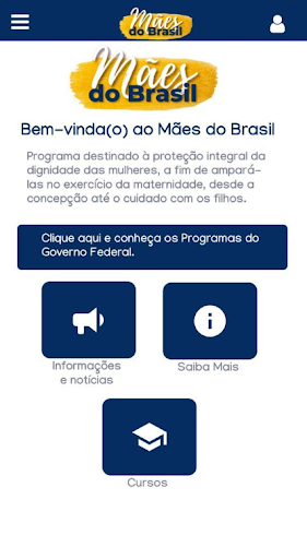 Android application Mães do Brasil screenshort