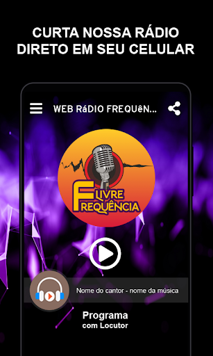 Android application Web Rádio Frequência Livre screenshort