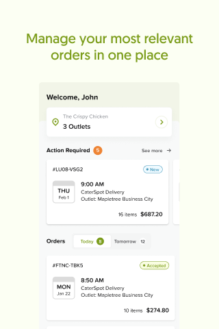 CaterSpot for Merchants Screen 2