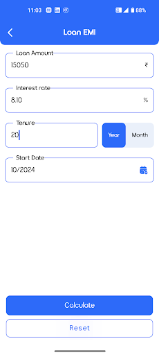 CashLoan EMI Loan Calculator