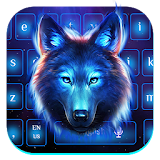 Galaxy Night Wolf Keyboard Theme icon