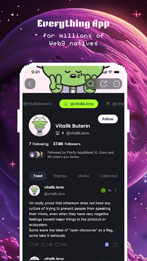 Firefly: All in one social app Screen 2