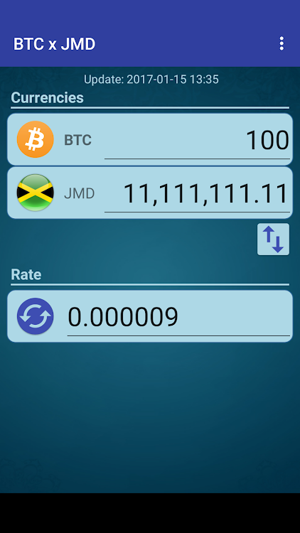 Bitcoin x Jamaican Dollar - 5.5 - (Android)