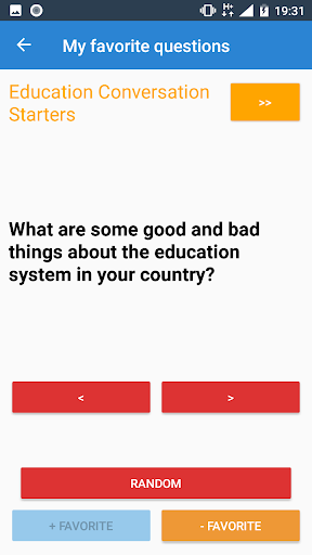 Conversation Starters Screen 3