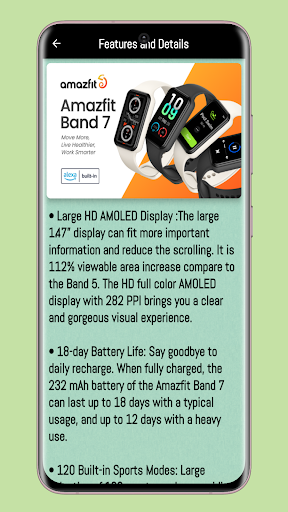 amazfit band 7 guide Screen 2