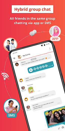Android application Supertext Messenger screenshort