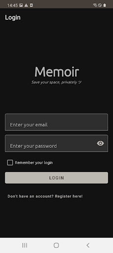 Memoir Screen 2