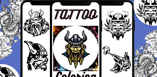 Tattoo Viking Coloring Book