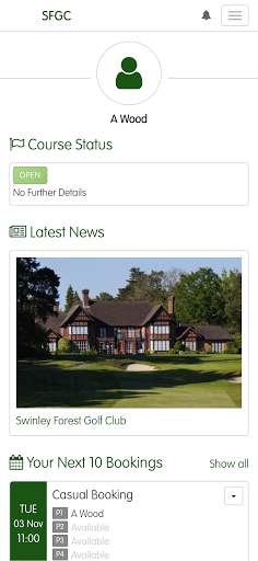 Swinley Forest Golf Club Screen 2