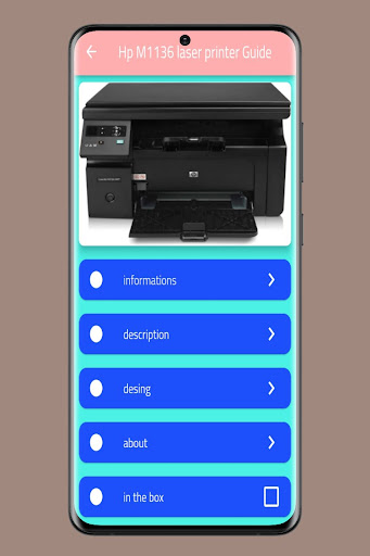Hp M1136 laser printer Guide
