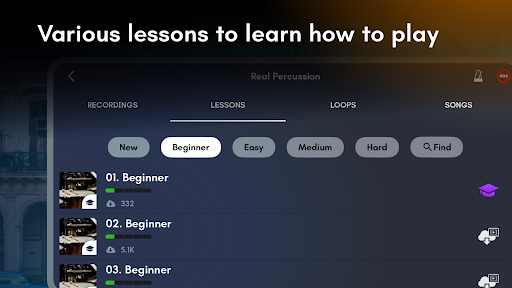 Real Percussion: drum set - Music - apps