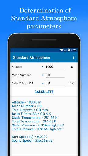 Android application Standard Atmosphere. ISO 2533 screenshort