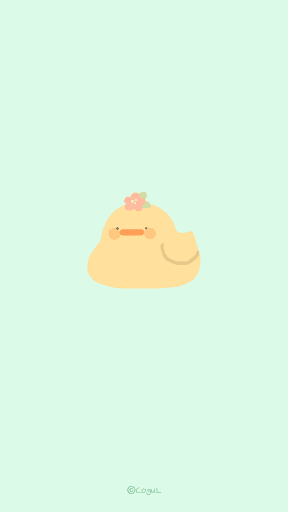 Android application 카카오톡 테마 - 말랑말랑오리_베이비민트 screenshort