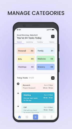 Android application Time Buddy App screenshort