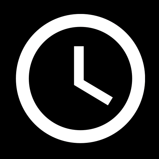 The simplest clock logo