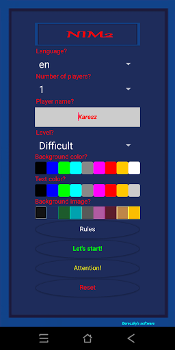 Android application Logic game: NIM 2 screenshort