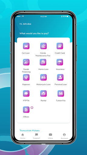Android application Pay4U screenshort
