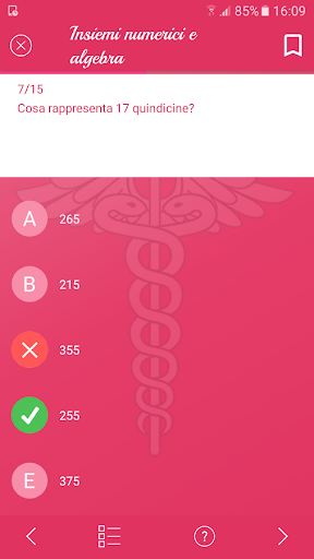 Android application Just Quiz Professioni Sanità screenshort