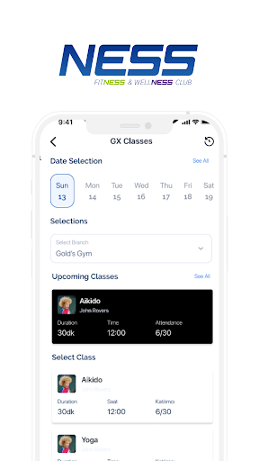 Android application Ness Club screenshort
