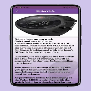 Polar m200 hotsell battery life