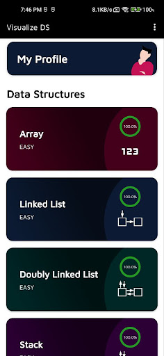 Android application Visualize DS screenshort