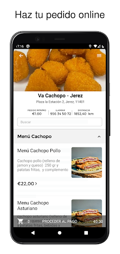 Android application Va Cachopo screenshort