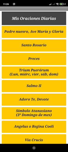 Android application Mis Oraciones Diarias screenshort