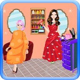 Dress up barber girls games icon
