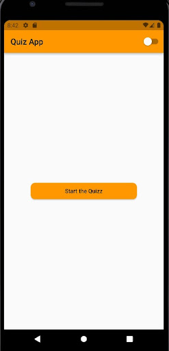 Android application Quiz App screenshort