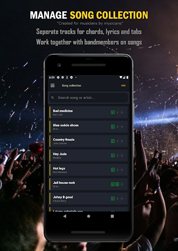 Band Setlist Manager Screen 2