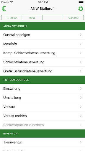 Android application ANW Stallprofi screenshort