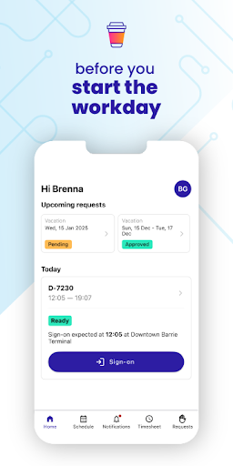 Screenshot of Optibus Driver