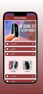 Mi Band 3 smart watch Guide