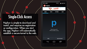 screenshot of Psiphon