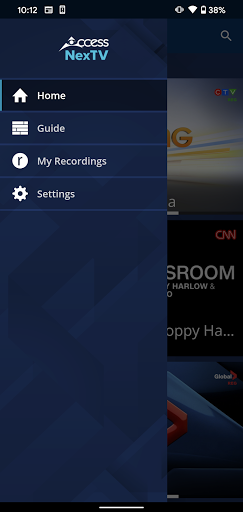 Android application Access NexTV Stream screenshort