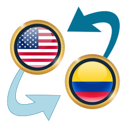 Icon image US Dollar to Colombian Peso