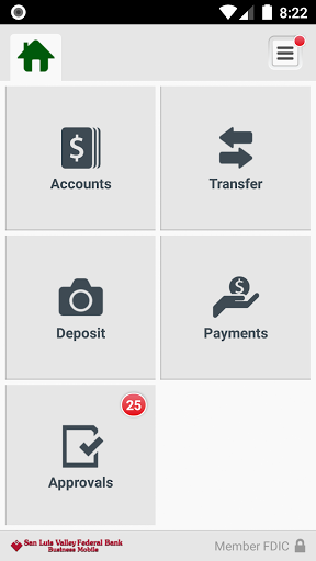 SLV Federal Bank Business Screen 3