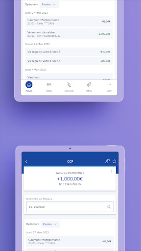 Screenshot of La Banque Postale