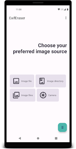 Android application Exif Eraser screenshort
